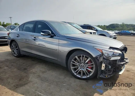 2018 Infiniti Q50 Red Sport 400 from USA, damaged, VIN JN1FV7AR9JM700369